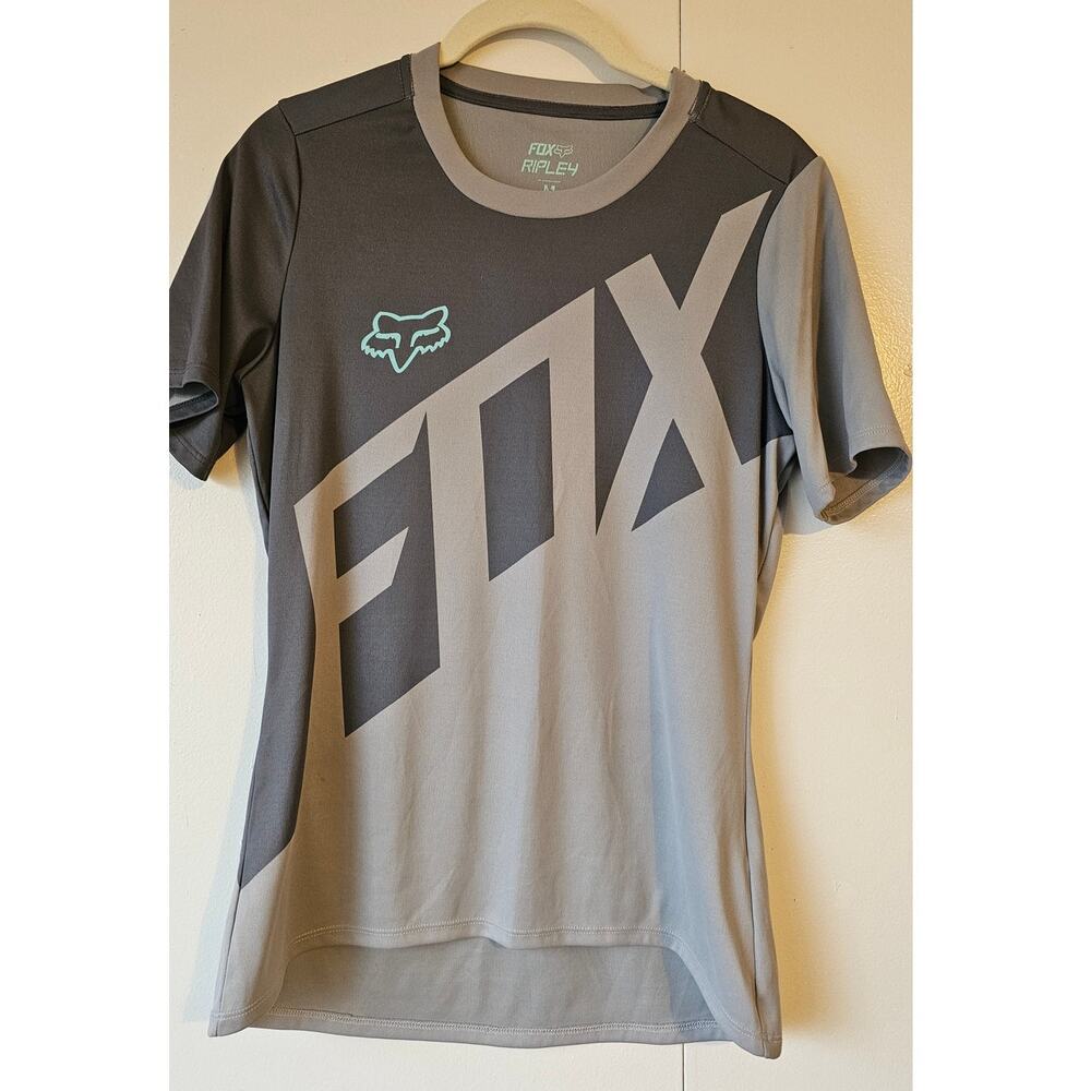 FOX Ripley Women’s MTB Jersey – Medium – Gray Colorblock